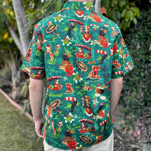 Load image into Gallery viewer, Jeff Granito's 'Backside of Christmas' Modern Fit Button-Up Shirt - Unisex - Ready to Ship (FREE SHIPPING in U.S.)