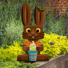 Load image into Gallery viewer, 'Tropical Bunny' Metal Yard Stakes Set of FOUR (4) - Pre-Order