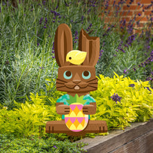 Load image into Gallery viewer, 'Sweet Treat' Bunny Metal Yard Stakes Set of TWO (2) - Pre-Order