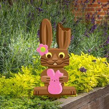 Load image into Gallery viewer, 'Sweet Treat' Bunny Metal Yard Stakes Set of TWO (2) - Pre-Order