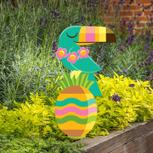 Load image into Gallery viewer, 'Pineapple Pals' Metal Yard Stakes Set of TWO (2) - Pre-Order