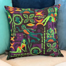Load image into Gallery viewer, Jeff Granito's 'Creature Feature' Pillow Cover - Ready to Ship! (FREE SHIPPING in U.S.)