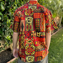 Load image into Gallery viewer, Jeff Granito's 'Geo Kapa' Classic Aloha Button-Up Shirt - Unisex - Ready to Ship! (FREE SHIPPING in U.S.)