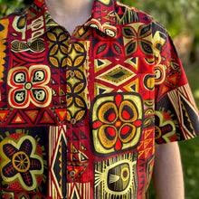 Load image into Gallery viewer, Jeff Granito's 'Geo Kapa' Classic Aloha Button-Up Shirt - Unisex - Ready to Ship! (FREE SHIPPING in U.S.)