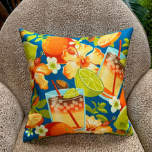 Load image into Gallery viewer, Jeff Granito's 'Mai Tai Floral' Pillow Cover - Ready to Ship! (FREE SHIPPING in U.S.)