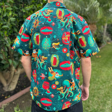 Load image into Gallery viewer, Jeff Granito's 'Seas & Greetings' Classic Aloha Button-Up Shirt - Unisex - Ready to Ship! (FREE SHIPPING in U.S.)