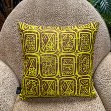 Load image into Gallery viewer, Jeff Granito's 'Tattoo Breeze Lime' Pillow Cover - Ready to Ship! (FREE SHIPPING in U.S.)