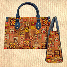Load image into Gallery viewer, 'Mixed Drinks Brown' Handbag and Zippered Wallet Set - Ready to Ship!