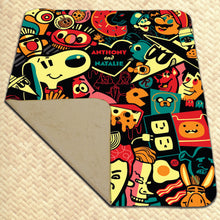 Load image into Gallery viewer, Jeff Granito's 'BFF' (Color Buds) Personalized Cozy Blanket - Pre-Order
