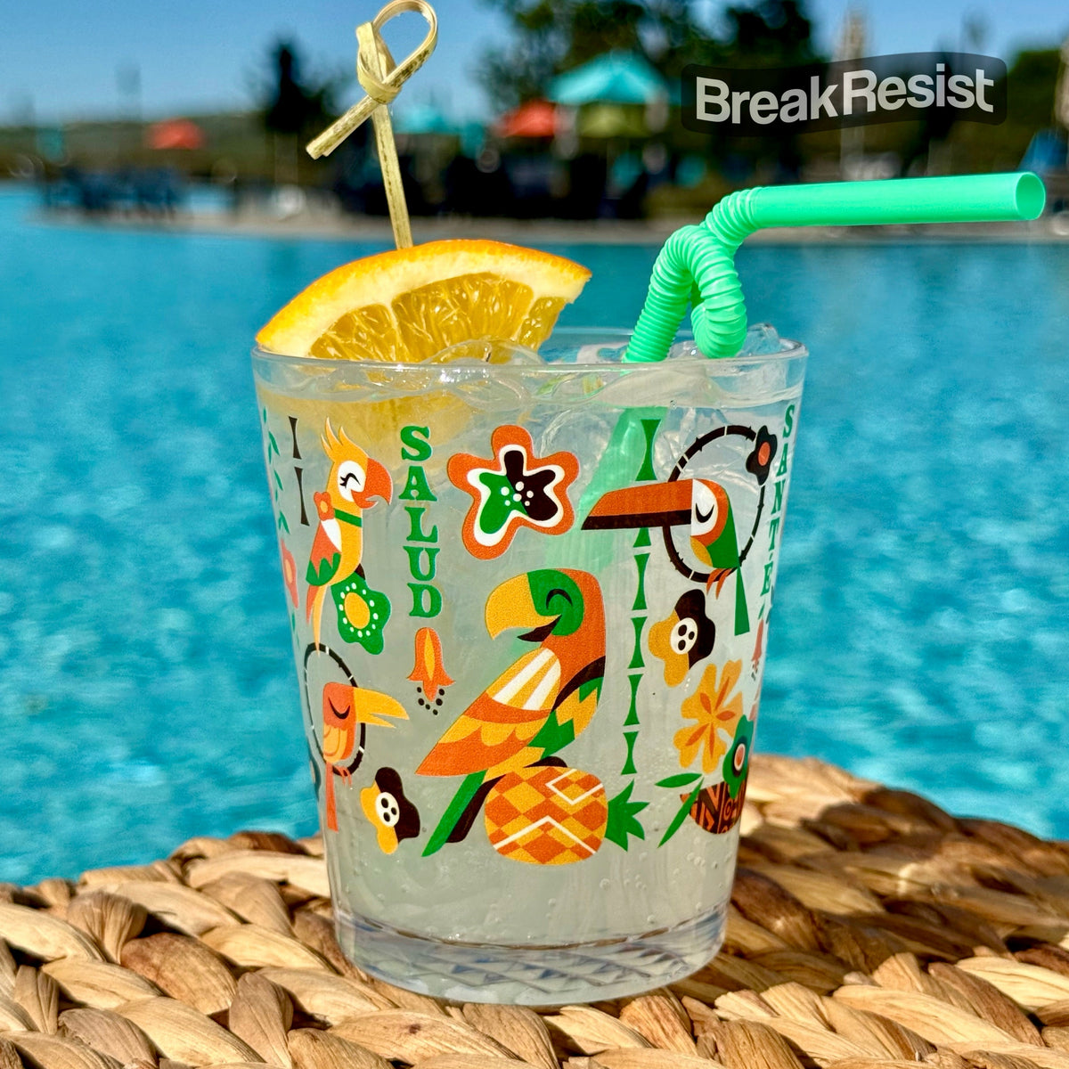 Jeff Granito's 'Birds Singing Words' BreakResist Cocktail Tumbler
