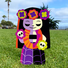 Load image into Gallery viewer, Jeff Granito’s ‘Hula Ghoulies’ Metal Yard Stake Set of THREE (3)