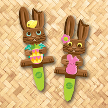 Load image into Gallery viewer, 'Sweet Treat' Bunny Metal Yard Stakes Set of TWO (2) - Pre-Order