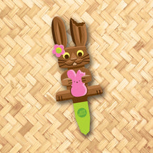 Load image into Gallery viewer, 'Sweet Treat' Bunny Metal Yard Stakes Set of TWO (2) - Pre-Order