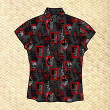 Load image into Gallery viewer, Jeff Granito's 'Monster Mashup' Classic Aloha Button-Up Shirt - Womens - Ready to Ship!