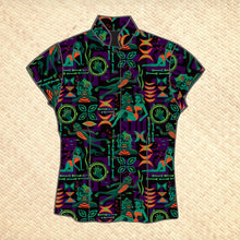 Load image into Gallery viewer, Jeff Granito's 'Creature Feature' - Classic Aloha Button-Up Shirt - Womens - Ready-to-Ship!