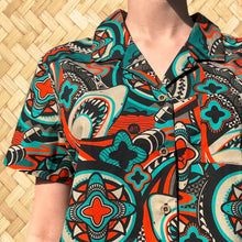 Load image into Gallery viewer, LAST CHANCE, 'Cal-Amity Island' Womens Button-Up Shirt