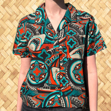 Load image into Gallery viewer, LAST CHANCE, 'Cal-Amity Island' Womens Button-Up Shirt