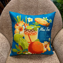 Load image into Gallery viewer, Jeff Granito's 'Mai Tai Floral' Pillow Cover - Ready to Ship! (FREE SHIPPING in U.S.)