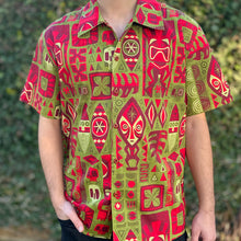 Load image into Gallery viewer, Jeff Granito's 'Island Christmas' Classic Aloha Button-Up Shirt - Unisex - Ready to Ship!
