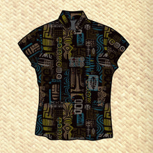 Load image into Gallery viewer, Jeff Granito's 'Oceanika' Classic Aloha Button-Up Shirt - Womens - Ready to Ship!
