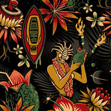 Load image into Gallery viewer, Jeff Granito's 'Doggone Tropics' Modern Fit Button-Up Shirt - Unisex - Ready to Ship! (FREE SHIPPING in U.S.)