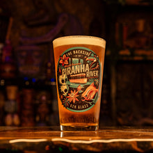 Load image into Gallery viewer, Jeff Granito's 'Piranha River Cruise' Pint Glass (1) - Ready to Ship!
