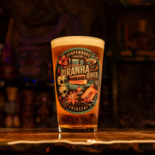 Load image into Gallery viewer, Jeff Granito's 'Piranha River Cruise' Pint Glass (1) - Ready to Ship!