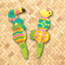 Load image into Gallery viewer, 'Pineapple Pals' Metal Yard Stakes Set of TWO (2) - Pre-Order