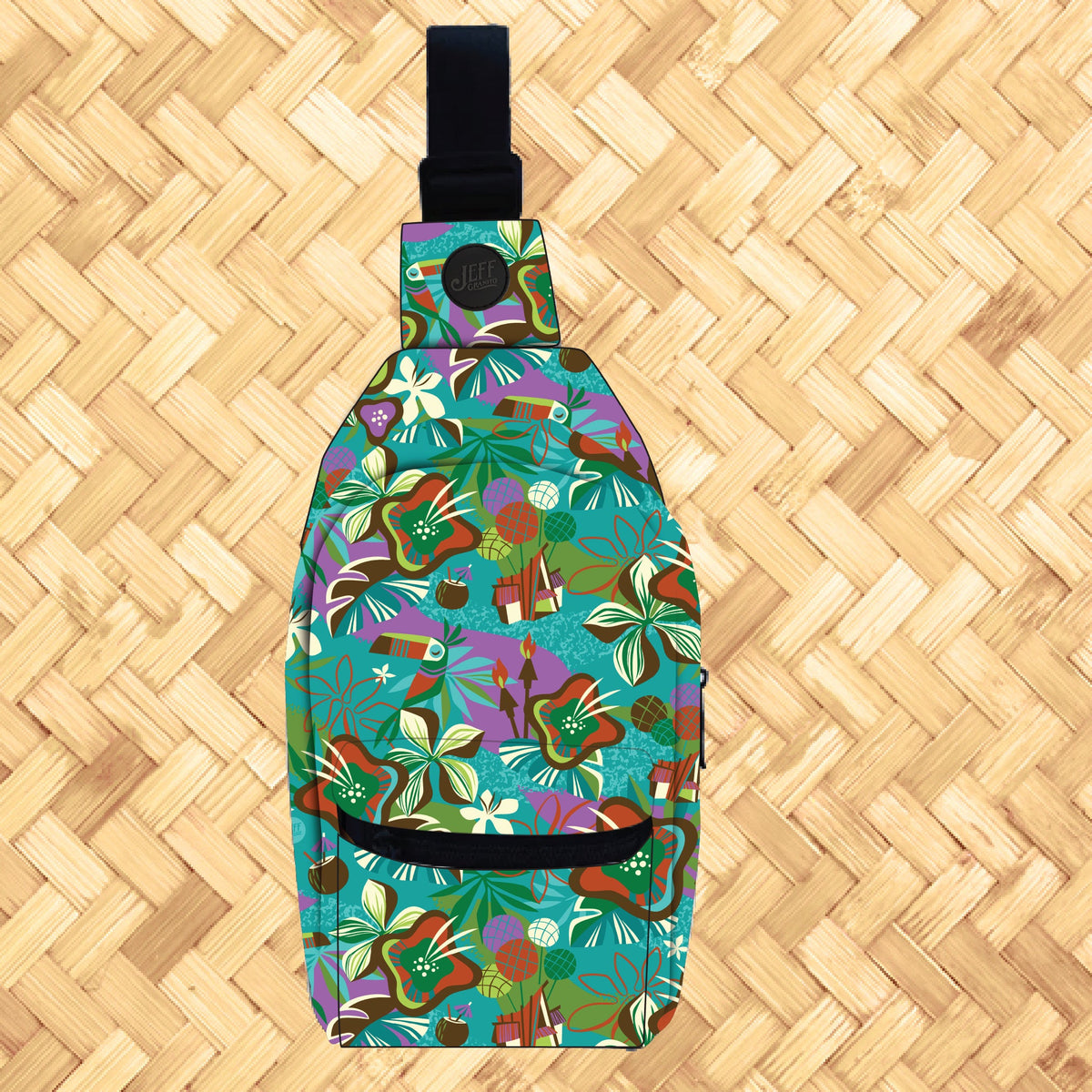 Jeff Granito's 'Gateway to Tiki - Lush Canopy' Crossbody Bag - Pre-Order (FREE SHIPPING in U.S.)