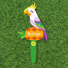 Load image into Gallery viewer, Jeff Granito's 'Birds Singing Welcome' Large Metal Yard Stake Set of Two (2) - Pre-Order