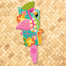 Load image into Gallery viewer, Jeff Granito's 'Tropical Flamingo' Metal Yard Stake Set of TWO (2) - Pre-Order!