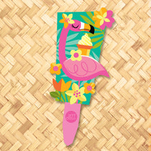 Load image into Gallery viewer, Jeff Granito's 'Tropical Flamingo' Metal Yard Stake Set of TWO (2) - Pre-Order!