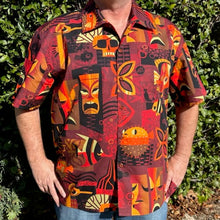 Load image into Gallery viewer, Jeff Granito's 'Tank Tiki Gold Label' Classic Aloha Button-Up Shirt - Unisex - Ready to Ship