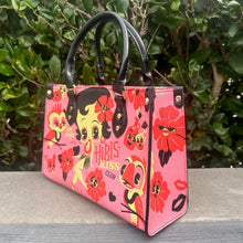 Load image into Gallery viewer, Hibis-Kiss Handbag and Zippered Wallet Set - Ready to Ship!