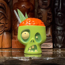 Load image into Gallery viewer, Jeff Granito's Sip for Brains (Rotten Red + Oozy Blue + Gang-Green) - Ceramic Zombie Tiki Mugs - Limited Edition / Limited Time Pre-Order