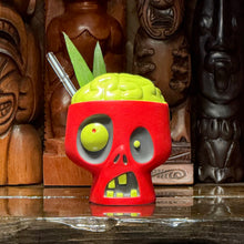 Load image into Gallery viewer, Jeff Granito's Sip for Brains (Rotten Red + Oozy Blue + Gang-Green) - Ceramic Zombie Tiki Mugs - Limited Edition / Limited Time Pre-Order