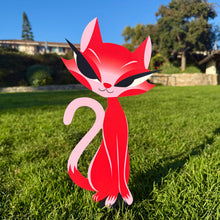 Load image into Gallery viewer, Jeff Granito's 'Liz and Desi' Love Cats Metal Yard Stake Set of TWO (2) - Pre-Order