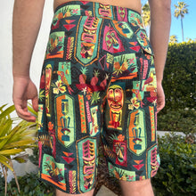 Load image into Gallery viewer, Jeff Granito's 'Gateway to Tiki' Board Shorts - Ready to Ship!