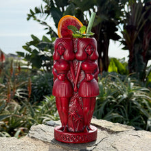 Load image into Gallery viewer, Jeff Granito's RedRum- Ceramic Tiki Mug - Dark Red - Limited Edition / Limited Time Pre-Order