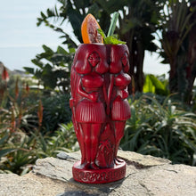 Load image into Gallery viewer, Jeff Granito's RedRum- Ceramic Tiki Mug - Dark Red - Limited Edition / Limited Time Pre-Order