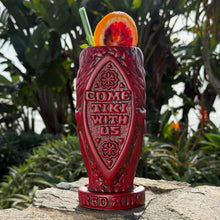 Load image into Gallery viewer, Jeff Granito's RedRum- Ceramic Tiki Mug - Dark Red - Limited Edition / Limited Time Pre-Order