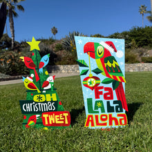 Load image into Gallery viewer, Jeff Granito's 'Jingle Birds' Metal Yard Stake Set of TWO (2) - Pre-Order