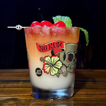 Load image into Gallery viewer, Jeff Granito's 'No Rum No Fun' Mai Tai Cocktail Glass (1) - Ready to Ship!
