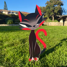 Load image into Gallery viewer, Jeff Granito's ‘Liz' Left-Sided Love Cat Metal Yard Stake - Pre-Order