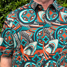 Load image into Gallery viewer, Jeff Granito's 'Cal-Amity Island' Modern Fit Button-Up Shirt - Unisex - Ready-to-Ship!