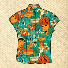 Load image into Gallery viewer, Jeff Granito's 'Three Hour Tour' - Classic Aloha Button-Up Shirt - Womens - Ready-to-Ship!