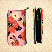 Load image into Gallery viewer, 'Hibis-Kiss' Zippered Wallet - Ready to Ship!