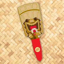 Load image into Gallery viewer, Jeff Granito's 'Gingerbread Tikis' Metal Yard Stakes Set of TWO (2)