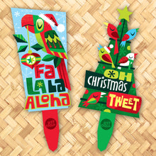 Load image into Gallery viewer, Jeff Granito's 'Jingle Birds' Metal Yard Stake Set of TWO (2) - Pre-Order