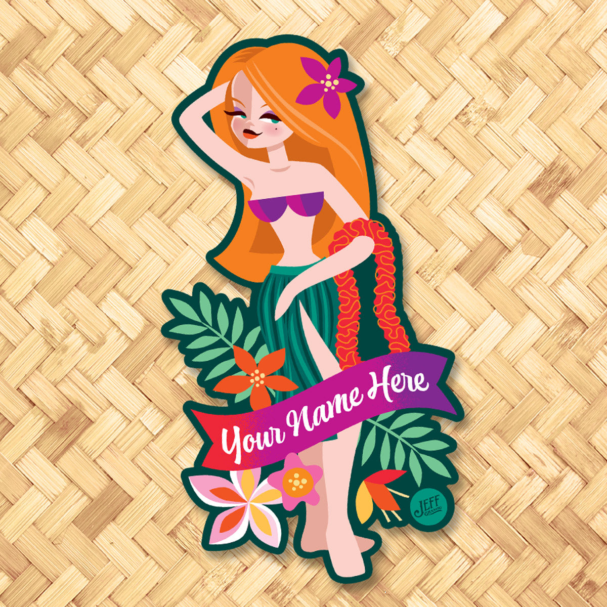 Leilani Hula Personalized Metal Sign main image 0